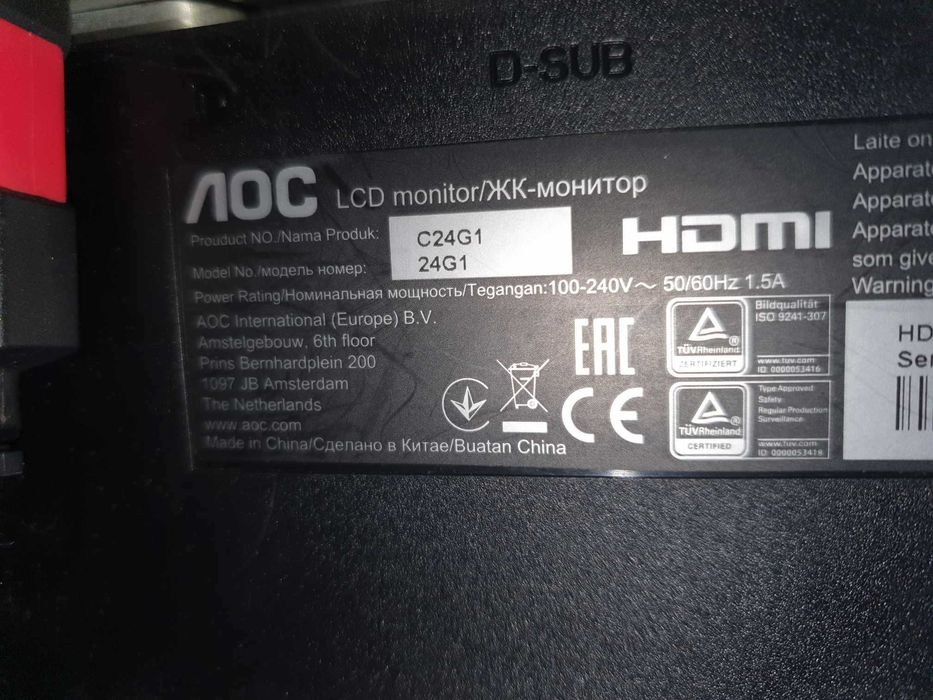 Monitor Pc AOC C24G1