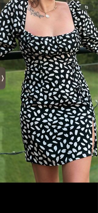 Жіноче плаття. Плаття чорно біле. Сукня жіноча