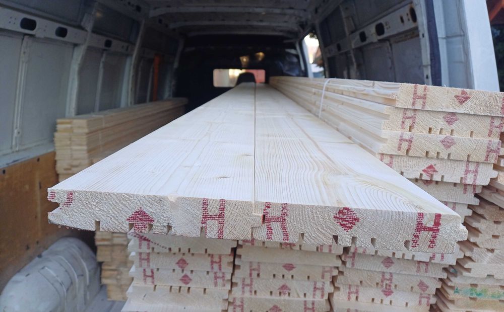 Deska podłogowa heblowana elewacyjna tarasowa półbal podbitka szalówka