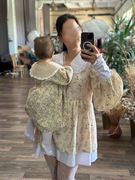 Сімейний лук образ мама+дочка для фотосесії на 1рік продаж/оренда