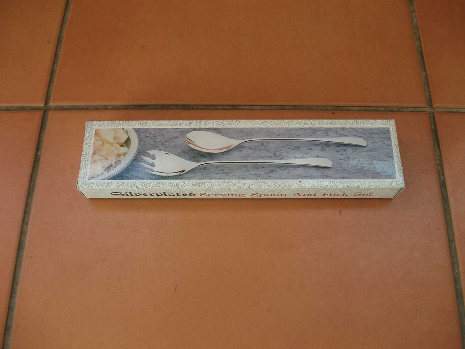 Utensílios em casquinha de prata (em caixa) desde64751441769346121