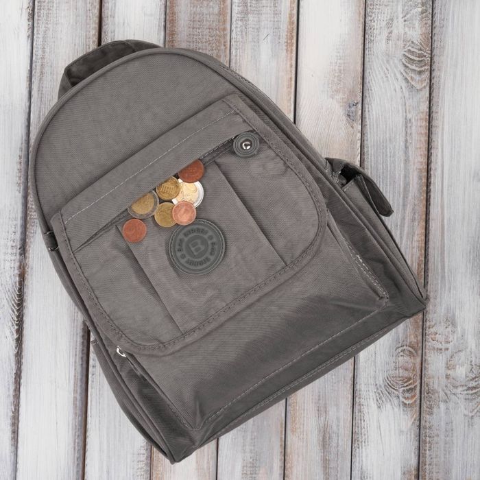 modny plecaczek damski w kolorze szarym sp-10-gr