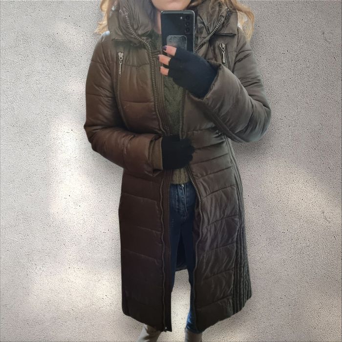 Kurtka damska Paker zgniła zieleń z brązem M