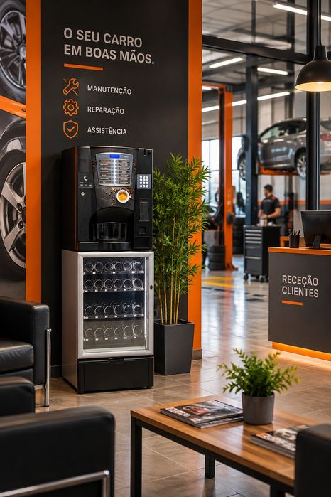 Máquina Vending NECTA Renovada | Café + Snacks | Garantia