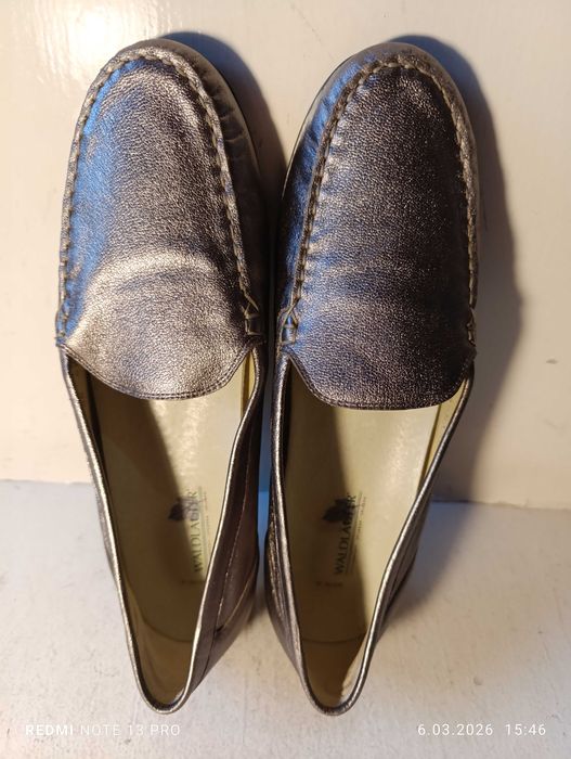 mokasyny skórzane Waldlaufer