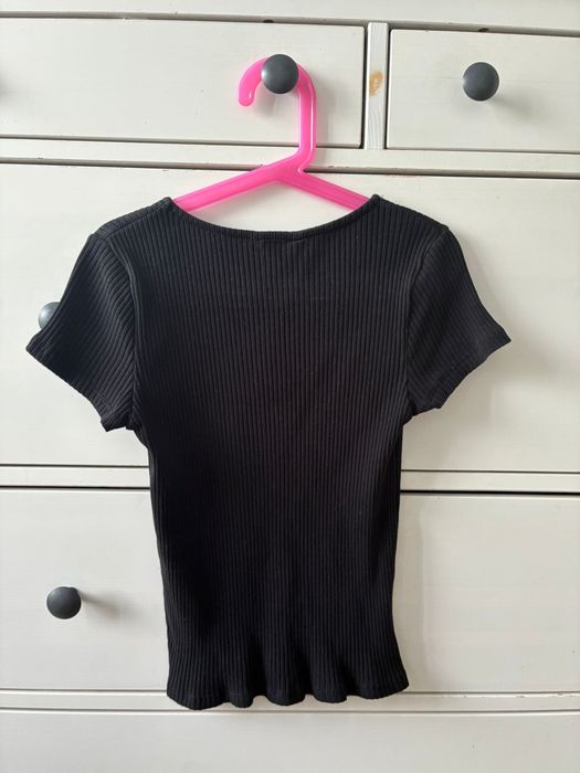 H&M bluzka dziewczęca czarna 146/152 cm 10-12 lat