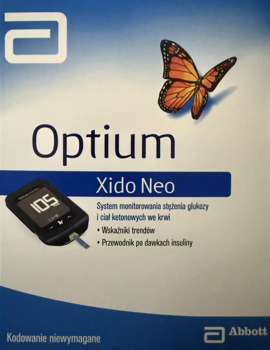 Nowy oryginalny glukometr Optium Xido Neo glikemie ketony