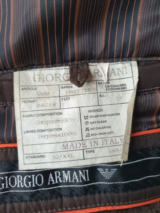 Kurtka zimowa jesienna Giorgio Armani.