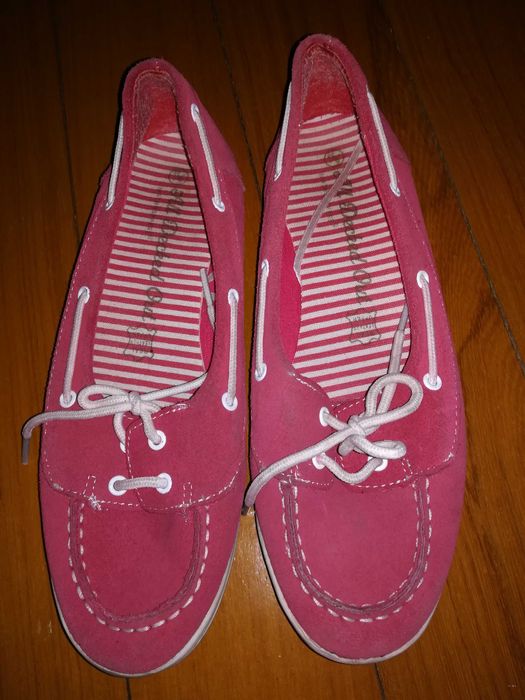 Sapatos lona com laço