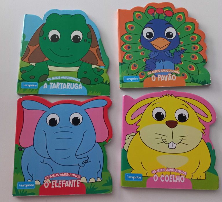 10 Livros infantis (3 Panda destacável, 4 Animais, entre outros)