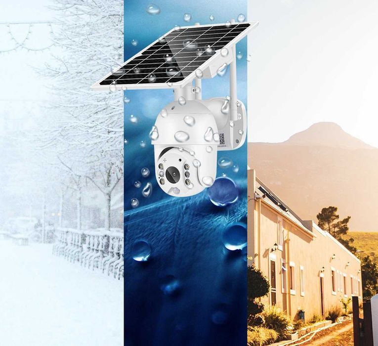 Kamera Solarna Zewnętrzna Obrotowa Full HD SIM GSM