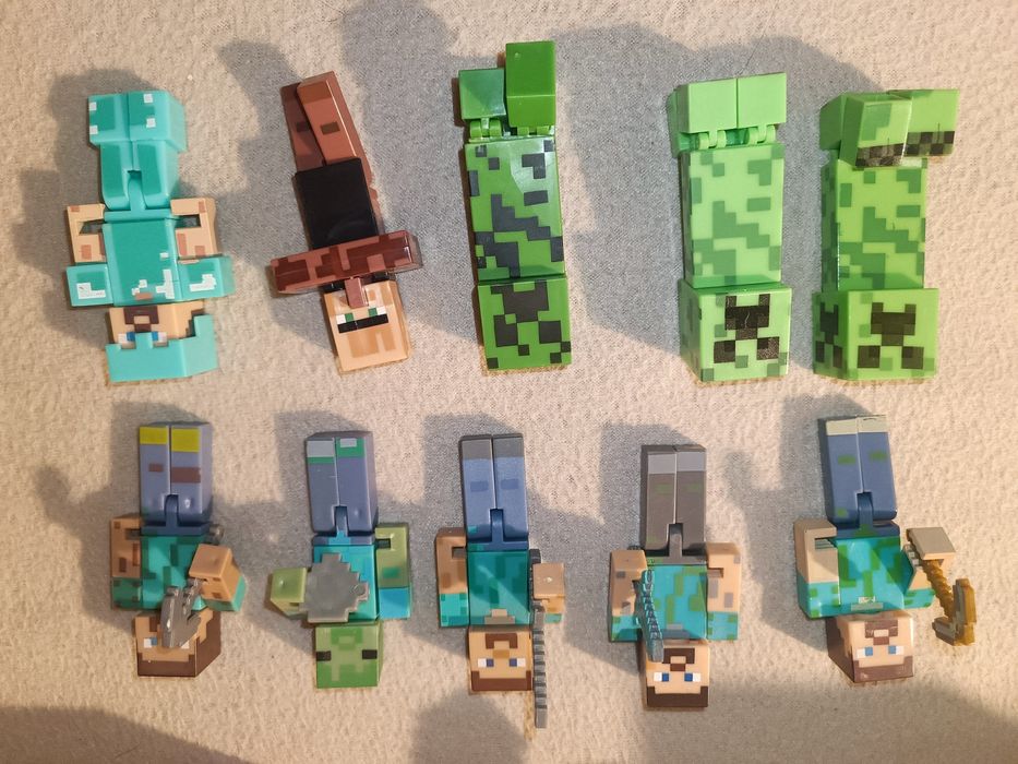 Minecraft figurki breloki mix