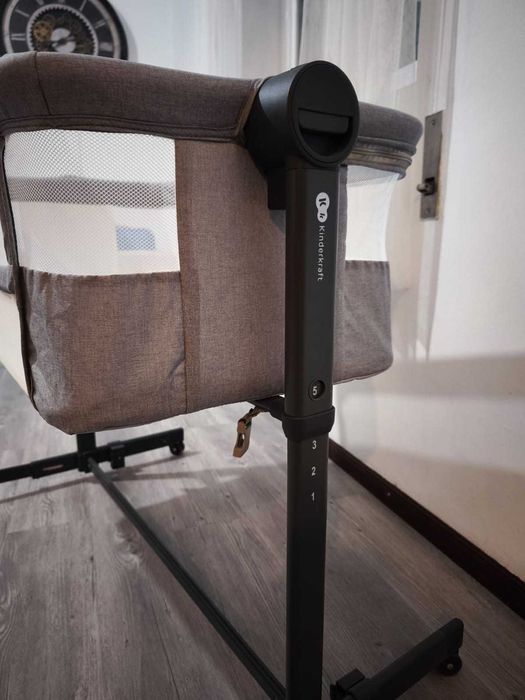 Berço/Cama de encostar 2em1 NESTEE UP 2 Kinderkraft com Caixa