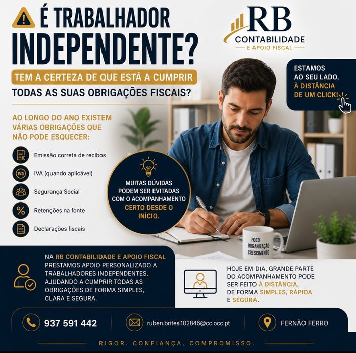 Contabilista Certificado | Empresas | IRS | TVDE | Recibos Verdes | ENI | Não Residentes | Apoios e Candidaturas