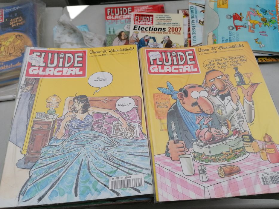 265 números Banda-desenhada FRANCO-BELGA FLUIDE GLACIAL