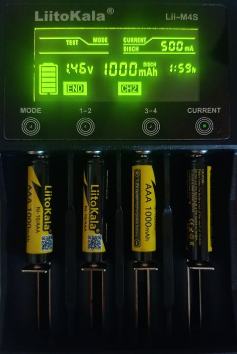 Аккумулятор Liitokala - Ni-10/AAA 1000 mAh (цена за 4 АКБ + бокс)