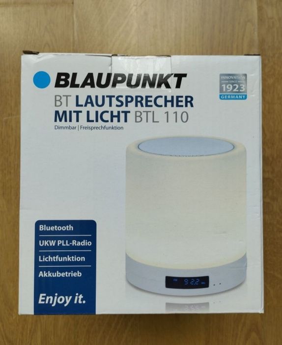 Głośnik Bluetooth BLAUPUNKT BTL 110 z radiem FM, wejściem AUX, LED