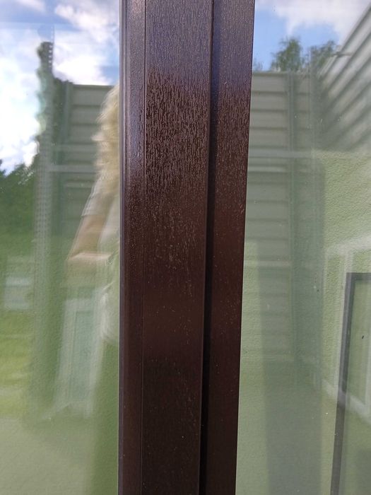 Okno dwuskrzydłowe 182x138,5 brąz czekoladowy / nowe OKAZJA