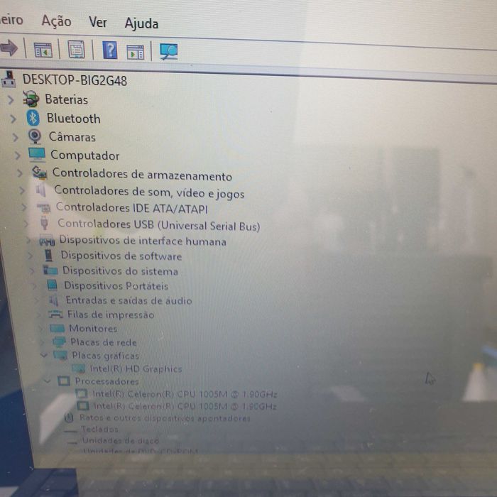 Toshiba C50-A-19T, processador 1005M, 8gb memória, disco 500gb