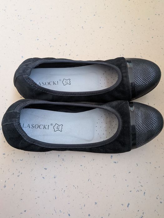 Baleriny damskie  Lasocki skóra 36 pasują też na 35,5