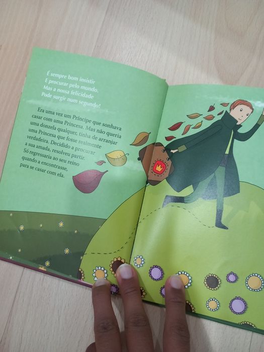 Livro "A princesa e a ervilha"