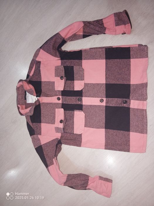 Kurtka w kratkę 130 cm