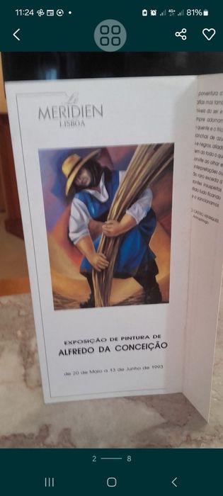 Pintura do primeiro auto retrato de Alfredo da Conceição