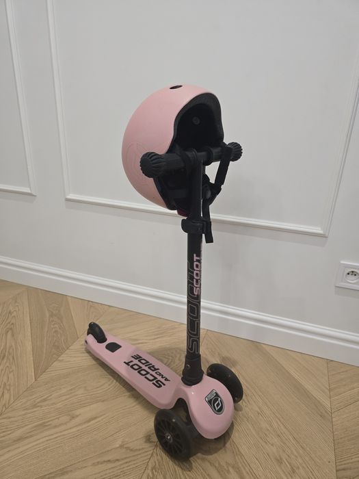 Hulajnoga Scoot and Ride - Highwaykick 3 Led Rose + Kask 51-55