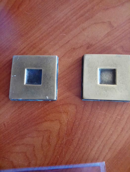 kostki ozdobne 4x4 cm, metalowe