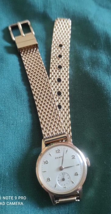 Damski złoty zegarek 14 K 585 Zenith