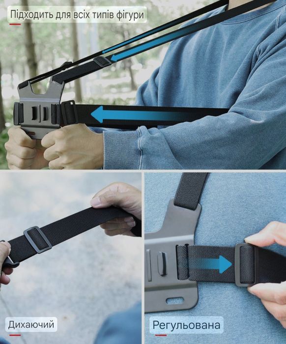 Кріплення для телефона та екшен камер GoPro.