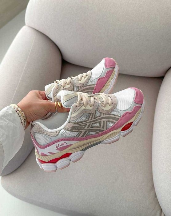 ‼️АКЦІЯ ‼️Кроссовки Женские Asics Gel-NYC 1090  Beige Pink/Кросівки Жіночі Асікc