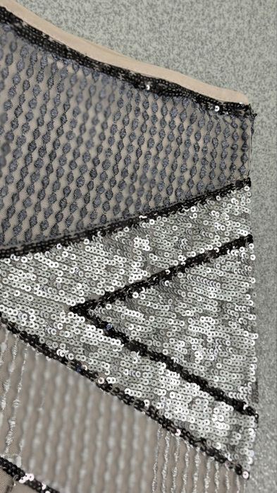 Юбка Pull&Bear S короткая в паетках новый год пул бир мини PB