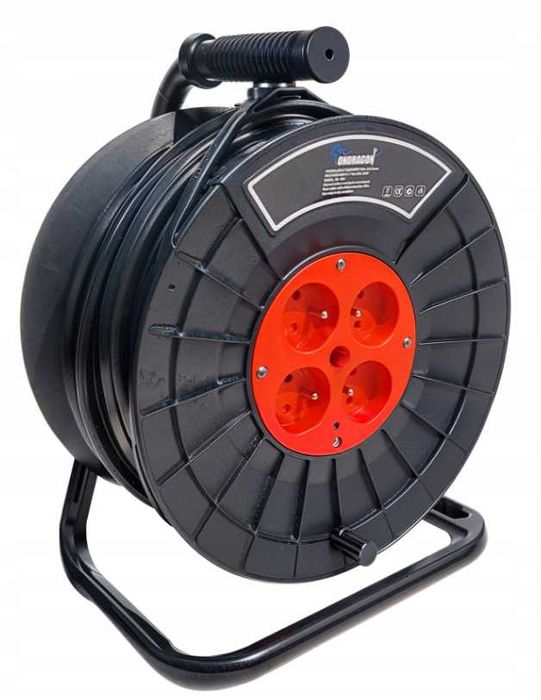 PRZEDŁUŻACZ BĘBNOWY Budowlany 50m 3x2,5 Listwa CE Do Ogrodu WYPRZEDAŻ