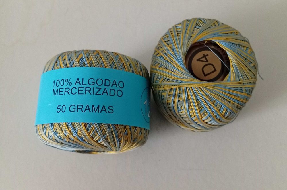 2 Rolos de linha de croché, novos