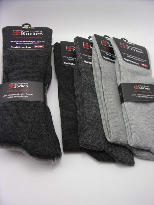 4x Skarpety męskie 100% bawełniane bez uciskowe , rozmiar 43/46.