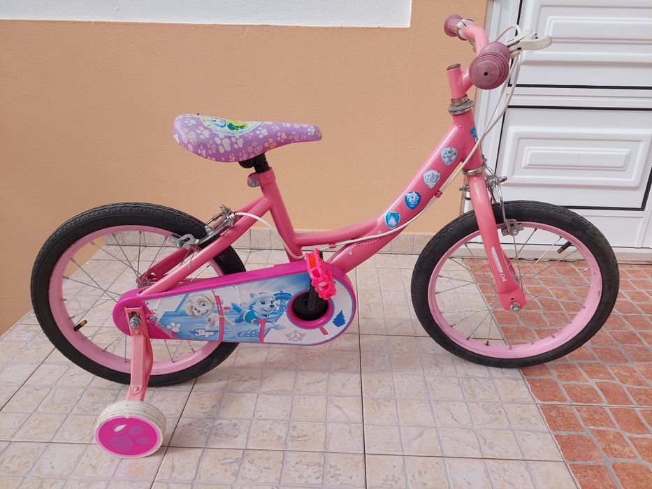 Bicicleta criança rosa  r16