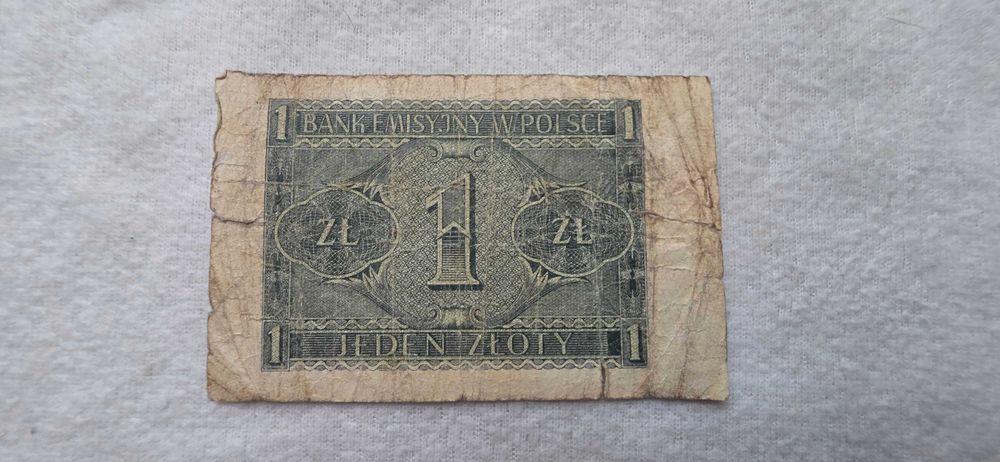 Banknoty Polska-zestaw 3 szt. (1940 & 1941) 1,10,20 złotych