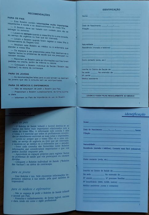 Livros Registo Ministério da Saúde