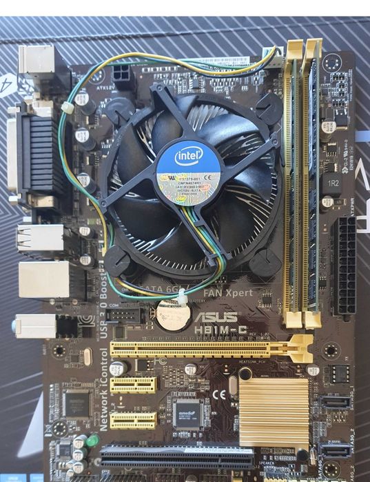 Kit Upgrade PC – Motherboard ASUS H81M-C + Intel i3-4130 3.40GHZ + 8GB RAM