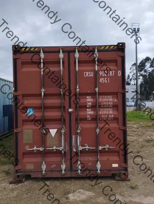 Contentores Marítimos 40HC 12 metros – Altura Extra