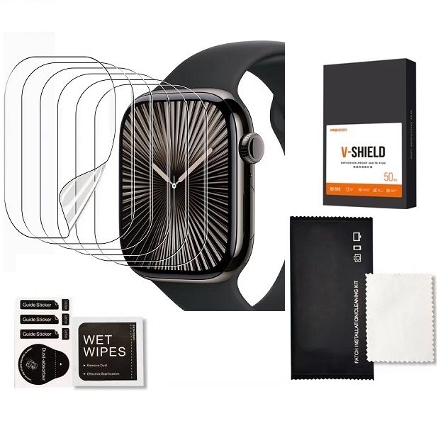 6X Folia Ochronna Do Apple Watch Series Se 2022 44Mm Zestaw Ochrona