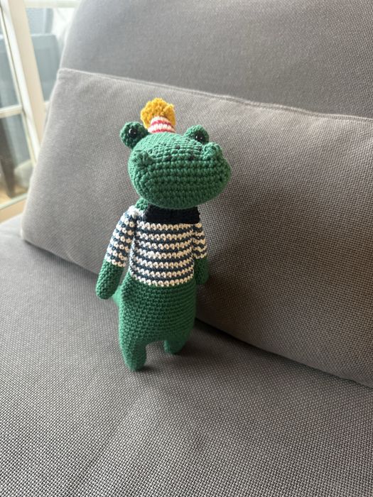 Corcodilo em amigurumi