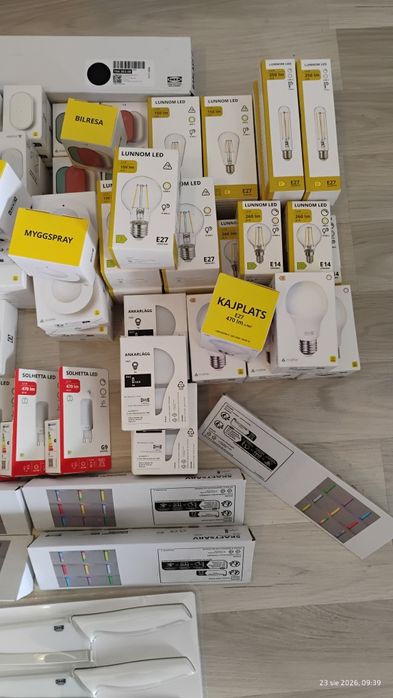 Przełączniki Wtyczki Żarówki IKEA Zestaw Mega