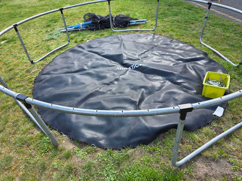trampolina ATHLETIC 24  rama, batut, drabinka