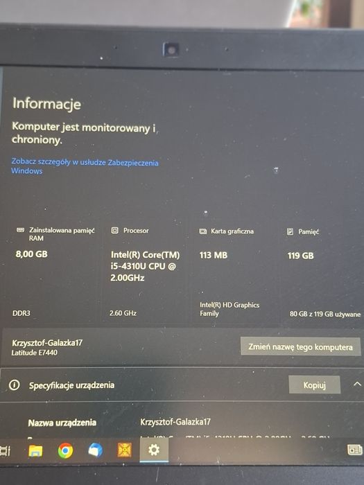 Laptop Dell Latitude E7440