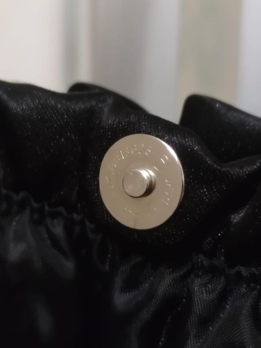 torba torebka wieczorowa mała w róże czarny wzór fałdowania sport retr