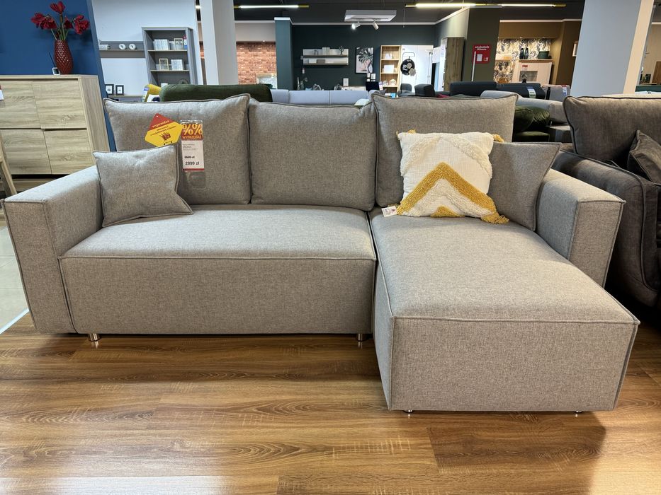 Naroznik Mikara szary naroznik z funkcja spania