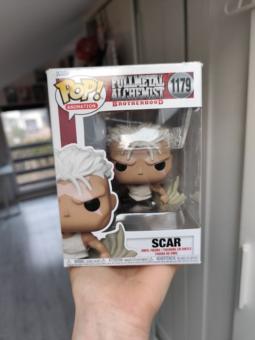 Funko pop nowa figurka scar 1179 fullmetal alchemist brotherhood