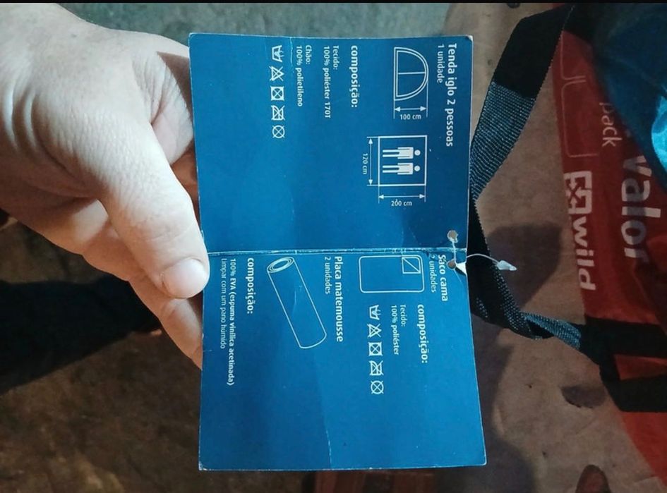 Tenda de campismo 2 pessoas